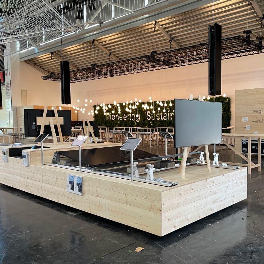 Ein Messestand von KOJE Individualbau